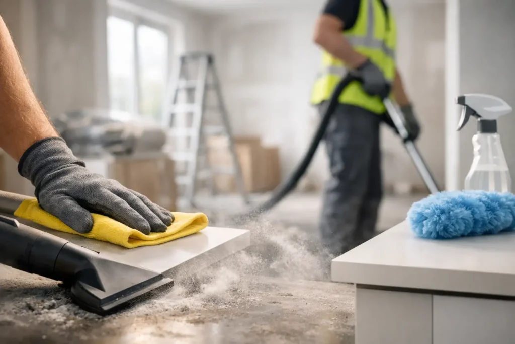 Sådan kan du reduce dust after construction cleaning